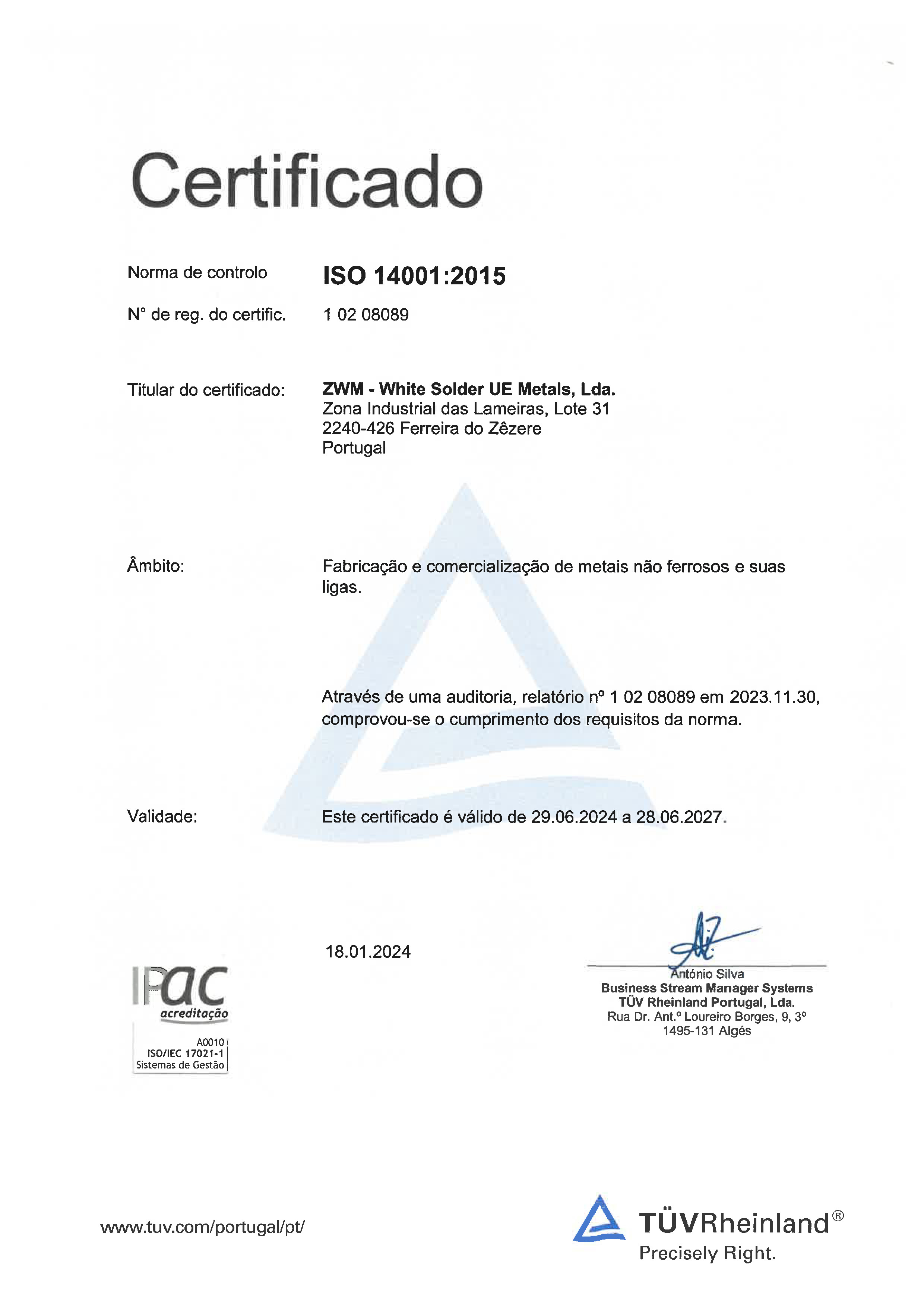 Certificado ISO14001_PT